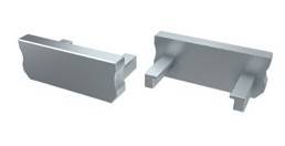 Végzáró standard "A" led profilokhoz SZÜRKE teli normál 